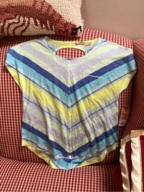 NEW WITH TAGS Mudd Girls Stripe with Open Back Top size 10/12